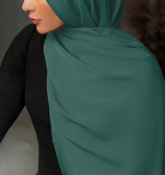 Plain Chiffon -  Green