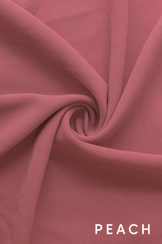 Plain Chiffon - Peach